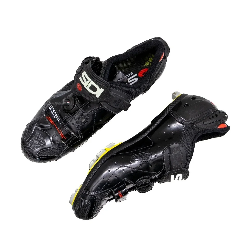 SiDi Dragon 4 carbon SRS mountain mesh‎ 2-bolt Mens MTB CX shoes EU 43.5 US 10.5